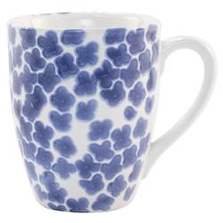 Santorini Global Bazaar Blue Ceramic Assorted Mugs -Set of 4|