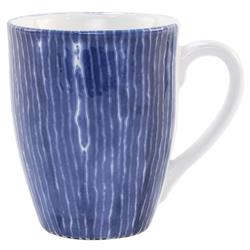 Santorini Global Bazaar Blue Ceramic Assorted Mugs -Set of 4|