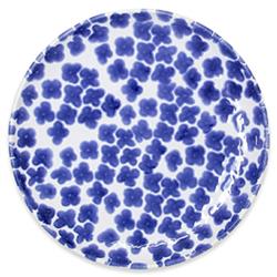 Santorini Global Bazaar Blue Ceramic Assorted Cocktail Plates - Set of 4|