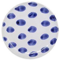 Santorini Global Bazaar Blue Ceramic Assorted Cocktail Plates - Set of 4|