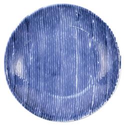 Santorini Global Bazaar Blue Ceramic Assorted Pasta Bowls - Set of 4|