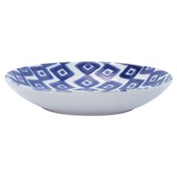 Santorini Global Bazaar Blue Ceramic Assorted Pasta Bowls - Set of 4|