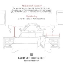 Prescott Hollywood Regency Gold Leaf Iron Flush Mount Sconce - Large|