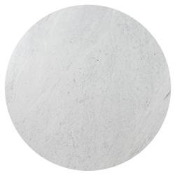 Teddie Rustic Lodge White Marble Top Grey Oak Wood Round Coffee Table|