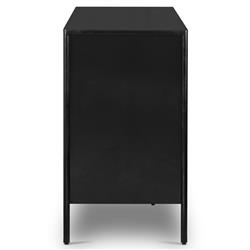 Sutton Industrial Loft Black Iron Bronze Hardware 8 Drawer Dresser|