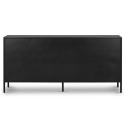 Sutton Industrial Loft Black Iron Bronze Hardware 8 Drawer Dresser|