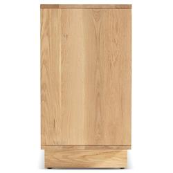 Emma Mid Century Modern Brown Oak Wood 4 Door Sideboard|