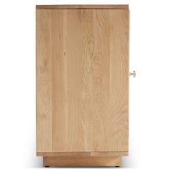 Mia Modern Classic Brown Oak Wood Sideboard|