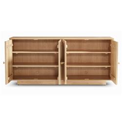 Mia Modern Classic Brown Oak Wood Sideboard|
