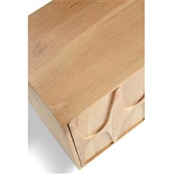 Mia Modern Classic Brown Oak Wood Sideboard|