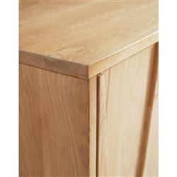 Mia Modern Classic Brown Oak Wood Sideboard|