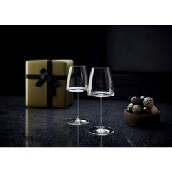 MetroChic Modern Clear Crystal White Wine Glass - Set of 2|