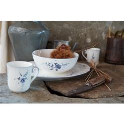 Old Luxembourg French Country White Porcelain Mug|