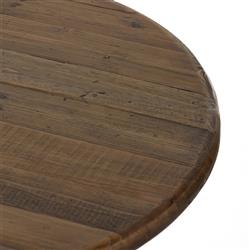 Nayden Rustic Lodge Brown Pine Wood Oval Trestle Dining Table - Small - 86.5"W|