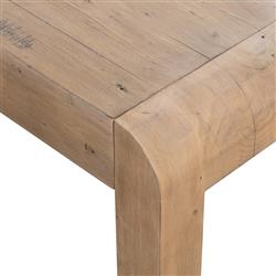 Noah Rustic Lodge Grey Reclaimed Wood Extendable Dining Table - 71"-87"W|