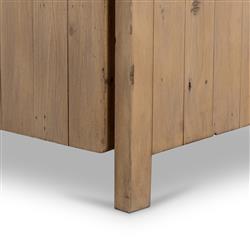 Noah Rustic Lodge Brown Reclaimed Wood 2 Door Wardrobe|