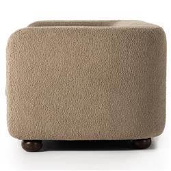 Jessie Modern Classic Brown Faux Shearling Sofa - 84"|