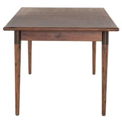 Hayden Modern Brown Acacia Wood Rectangular Extendable Dining Table - 84-104"|