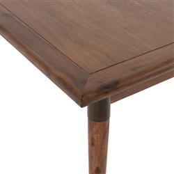 Hayden Modern Brown Acacia Wood Rectangular Extendable Dining Table - 84-104"|
