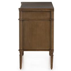 Tacorey Rustic Lodge Brown Solid Oak Wood 3 Drawer Bachelor Chest Dresser|