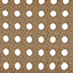 Tina Modern Classic White Upholstered Natural Teak Rattan Outdoor Dining Side Chair|