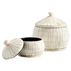 Mason French Country Cream Bone Decorative Jar - Small|