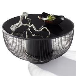 Carter Rustic Brown Horn Rectangular Tray|