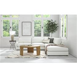 Jeremy Rustic Lodge Brown Wood Round Coffee Table|