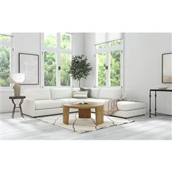 Jeremy Rustic Lodge Brown Wood Round Coffee Table|