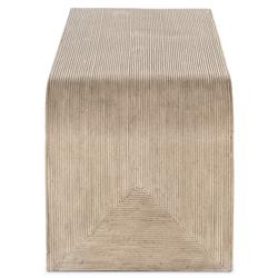 Atkinson Modern Classic Brown Wood Curved Entryway Bench|