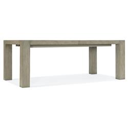 Luca Rustic Lodge Oak Wood Rectangular Extendable Dining Table - 82.25-106.25"W|