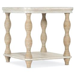 Miguel Coastal Beach Brown Oak Wood Rope Wrapped Rectangular Side End Table|