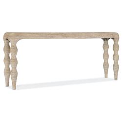 Miguel Coastal Beach Brown Wood Rope Wrapped Console Table|