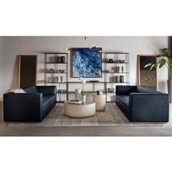 Cantrell Industrial Loft Matte Black Iron 5 Tier Display Case|