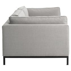 Allison Modern Classic Light Grey Upholstered Sofa - 91"W|