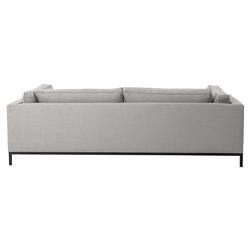 Allison Modern Classic Light Grey Upholstered Sofa - 91"W|