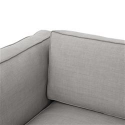 Allison Modern Classic Light Grey Upholstered Sofa - 91"W|