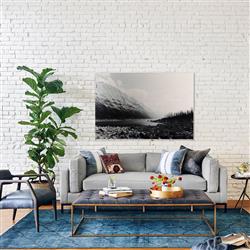 Allison Modern Classic Light Grey Upholstered Sofa - 91"W|