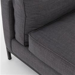 Allison Modern Classic Grey Upholstered Sofa - 91"W|