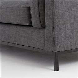 Allison Modern Classic Grey Upholstered Sofa - 91"W|