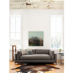 Allison Modern Classic Grey Upholstered Sofa - 91"W|