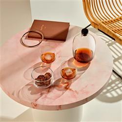 Malt Modern Classic Clear Crystal Decanter 4 Piece Gift Set|