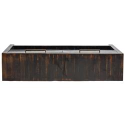 Dorwin Industrial Loft Espresso Brown Acacia Wood 2 Drawer Console Table|