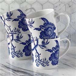 Arcadia Coastal Beach Blue Porcelain Mug|