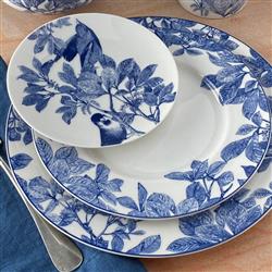 Arbor Coastal Beach Blue Porcelain Rimmed Salad Plate|
