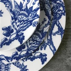 Arcadia Coastal Beach Blue Porcelain Canape Plate - Set of 4|