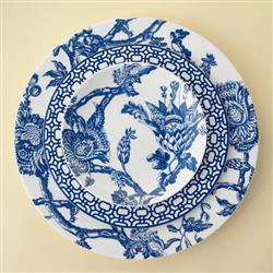 Arcadia Coastal Beach Blue Porcelain Canape Plate - Set of 4|