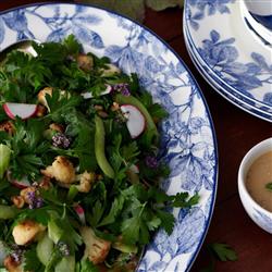 Arbor Coastal Beach Blue Porcelain Rimmed Oval Platter|