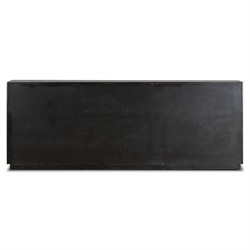 Dorwin Industrial Loft Espresso Brown Acacia Wood Media Console Sideboard|