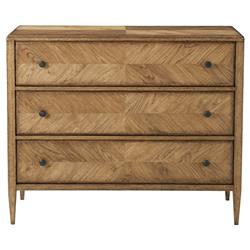 Ayra Mid Century Dawn Brown Oak Wood 3 Drawer Bachelor Chest|